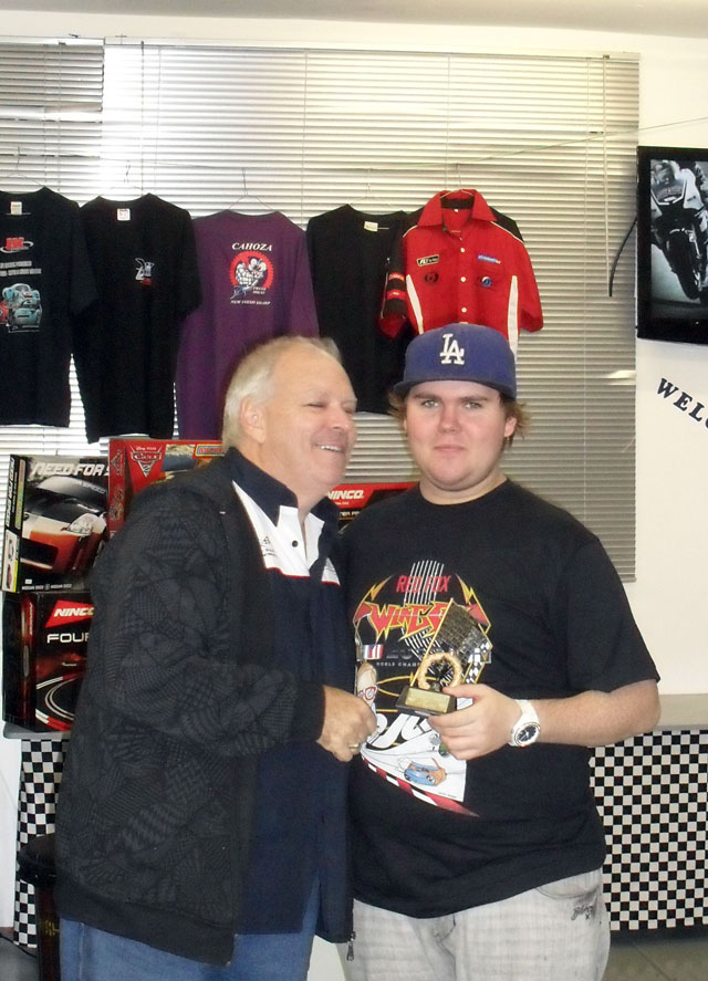 2012 Geoghegan Trophy F1 Winner. Cody Bramble and his Obviously Happy Dad Wayne.