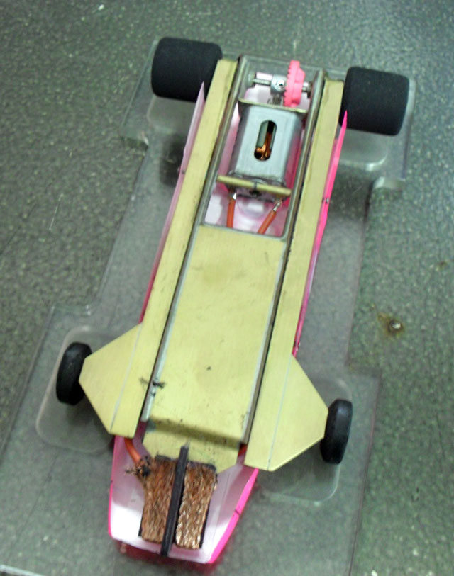 Cody's Winning F1 chassis, built by Wayne Bramble