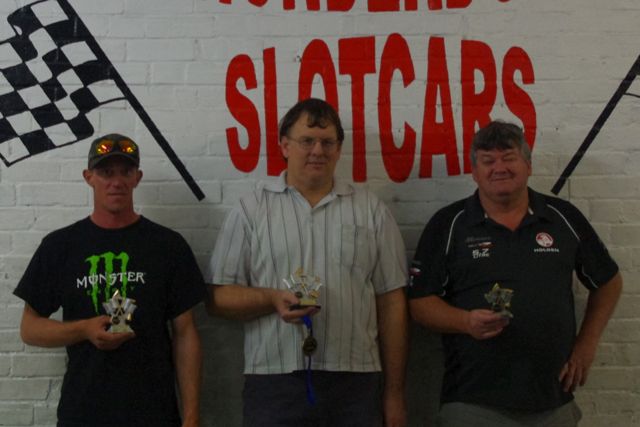 Group 10 Super 16D Podium. Ken, Brad, Mick