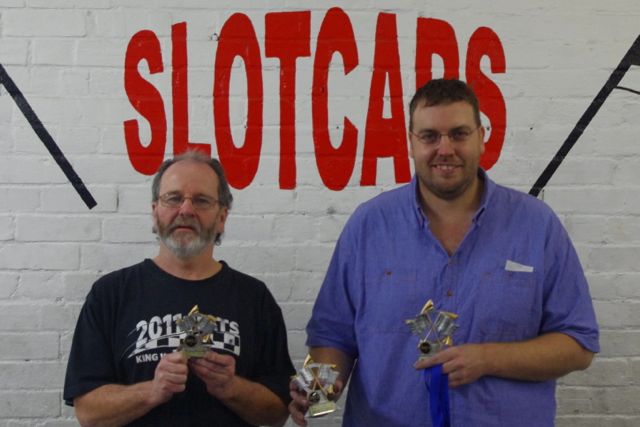 Group 12 GTP Podium. Geoff, Adrian