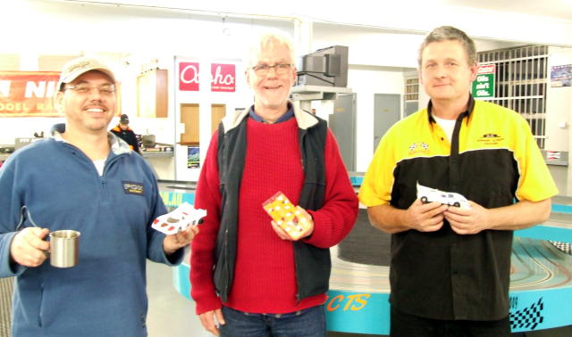 Winners Are Grinners.<br />Troy Boldy, Mark Fox and James Colfax.