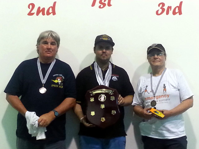 The Podium; Sir Jack Brabham Trophy F1 race.<br />Darryl, Cody and Stewart