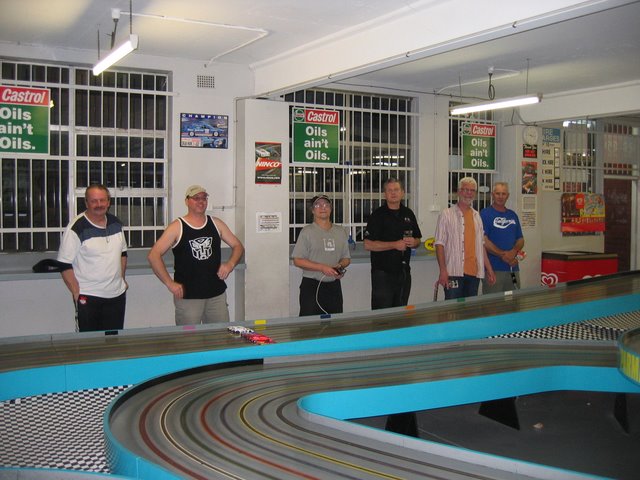 Line up for the Can Am Main L-R: -<br />Bill Wall, Troy Boldy, Stoo Amos, James Colefax, Mark Fox and Rob Grlubesic.