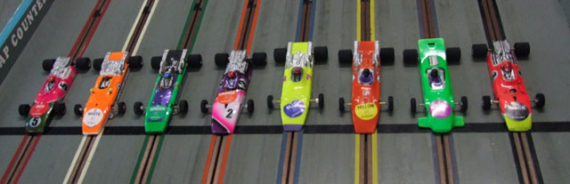 The F1's of the Final Lined up for the Start