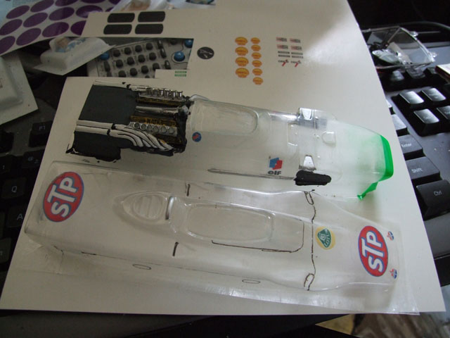 Some of the Decals applied to the TrueScale Lotus 56 and Matra F1