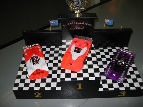 CanAm Winners cars, Troy's Mark's and RobG's Very Nicely Painted Truescale Ti-22.