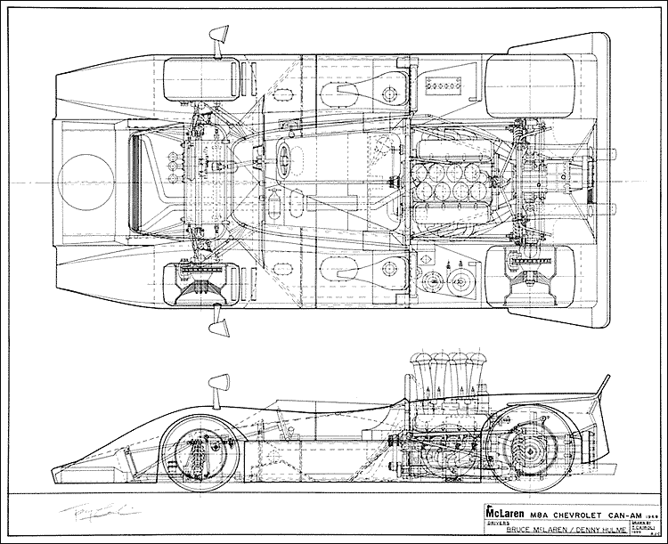 McLaren M8A Blueprint