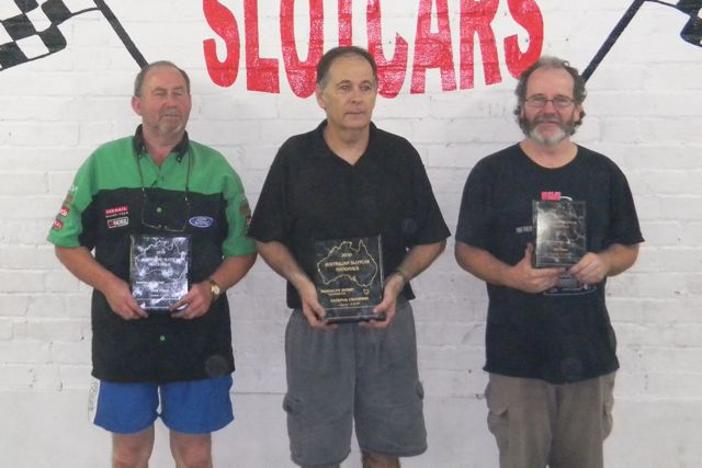 GTP 12 Podium - Russell Gale, Col Neaton, Geoff Little