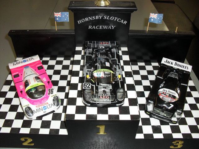 The Winning Group C cars;<br />Cody's, Troy's and Jimmy's