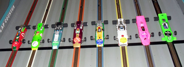 The F1 cars ready for the start