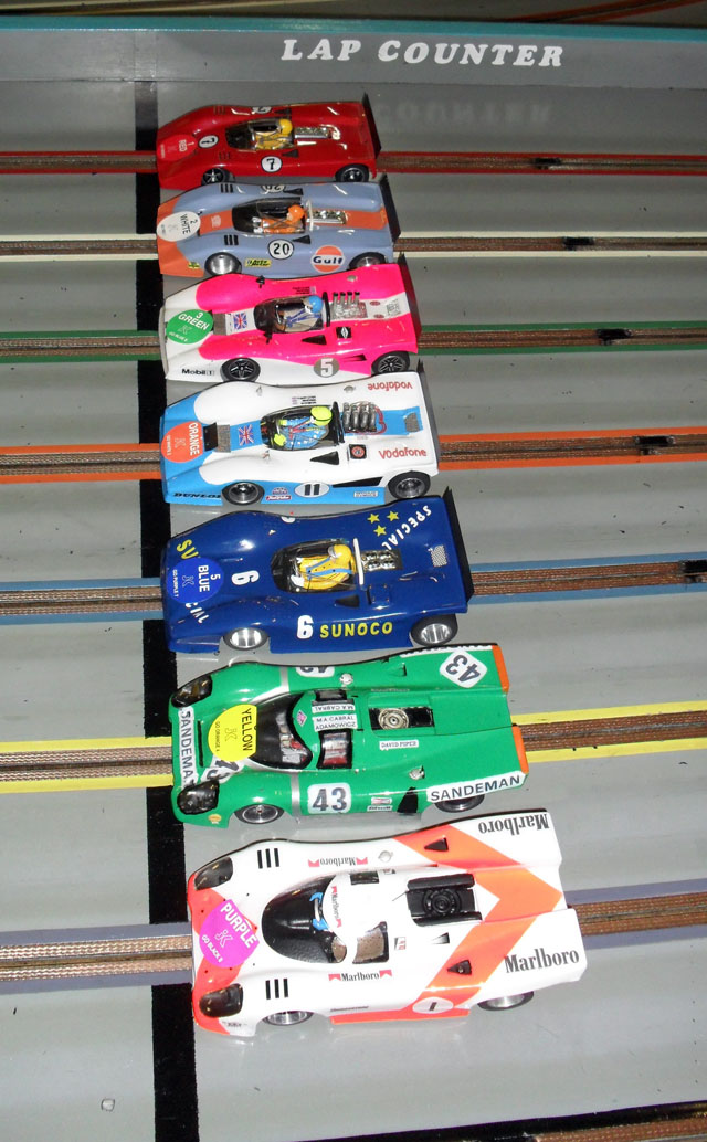 Another shot of the assembled 1/24th Historic cars