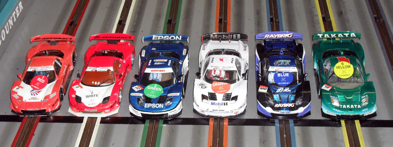 The cars of the GTJ Final, in reverse order of the Drivers above.